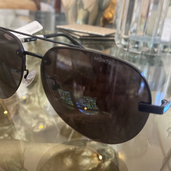 MONT BLANC MB0018S-001 NUANCE Aviator Sunglasses - Picture 11 of 16